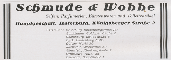 Insterburg, Drogeriegeschäft Schmude & Wobbe