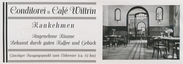 Kaukehmen, Conditorei und Cafe Wittrin