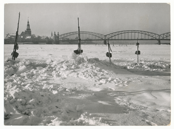 Tilsit, Königin-Luise-Brücke  (Winteraufnahme)