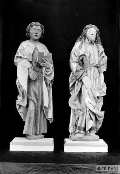 Gallingen Kr. Bartenstein, Ev. Kirche - Zwei Apostelfiguren: Reste eines gotischen Altarschreins