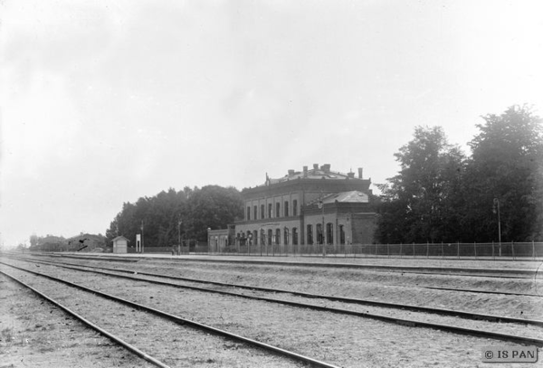 Gerdauen, Bahnhof - Ansicht von den Bahnsteigen aus