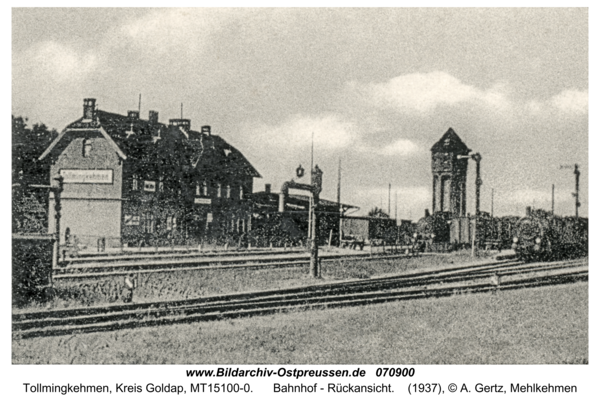 Tollmingkehmen, Bahnhof - Rückansicht