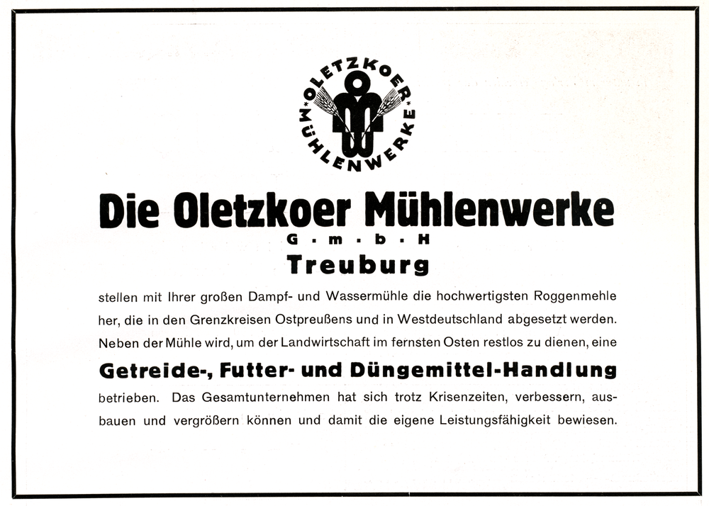 Treuburg, Die Oletzkoer Mühlenwerke G.m.b.H.