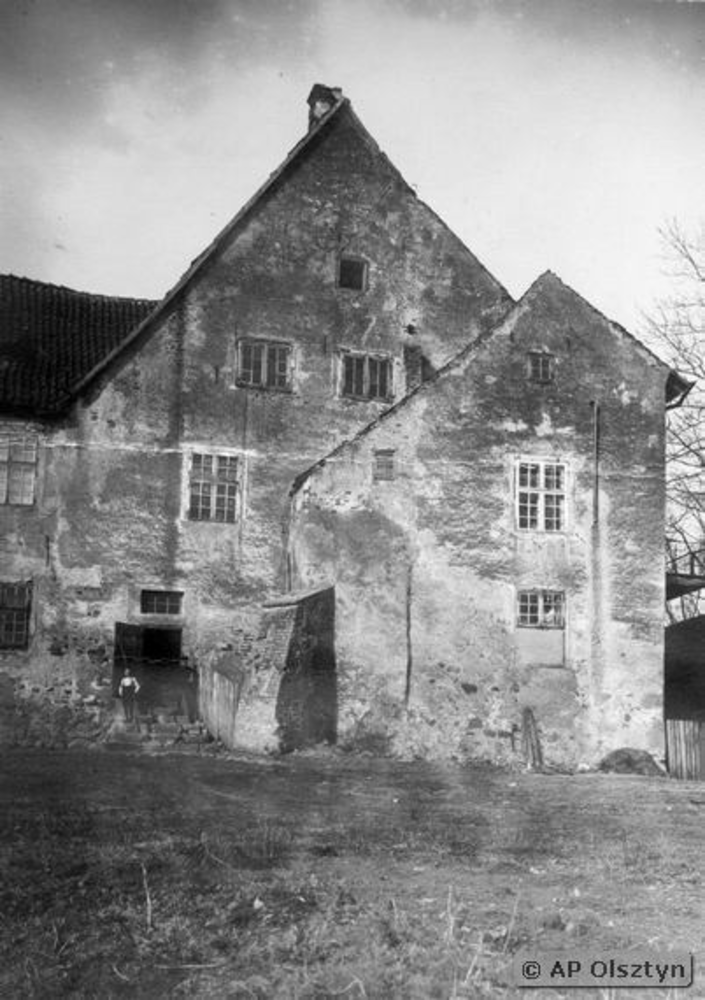 Gilgenburg, Ehemalige Burg des Deutschen Ordens - Blick auf den Nordflügel vor der Wiederherstellung