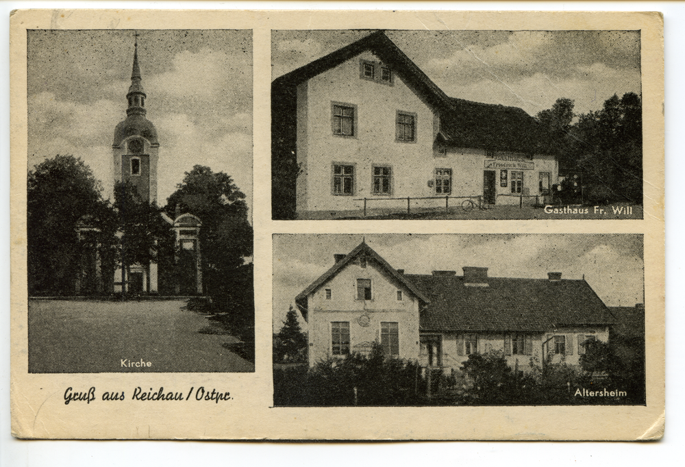 Reichau, Kirche, Gasthaus Friedrich Will, Altersheim