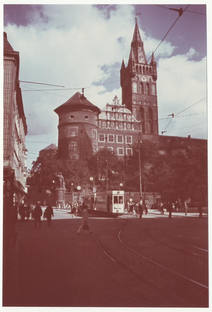 Königsberg (Pr.), Blick zum Schloss mit Schlosskirche