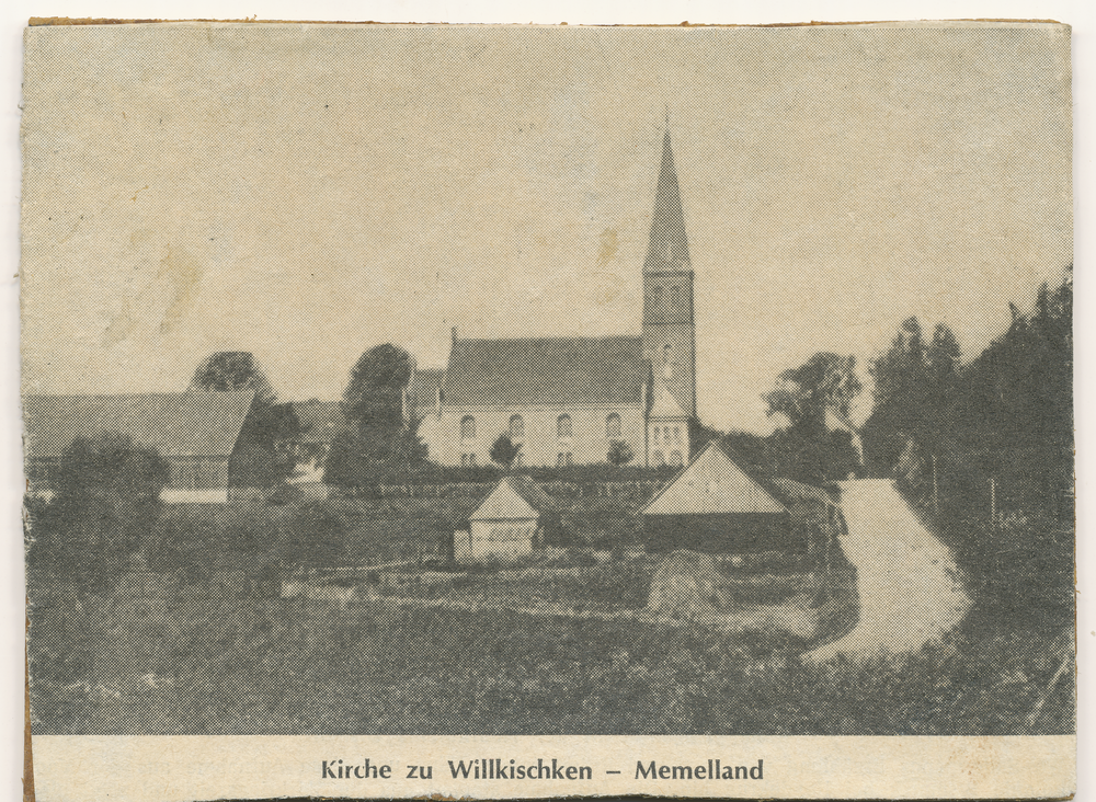 Willkischken, Gem. Willkischken, Ortsansicht mit Kirche