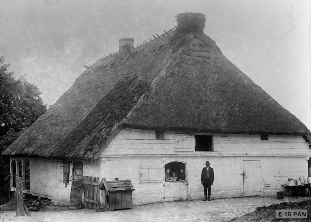 Goldbach Kr. Wehlau, Insthaus der Familie Thorun, rückwärtige Ansicht