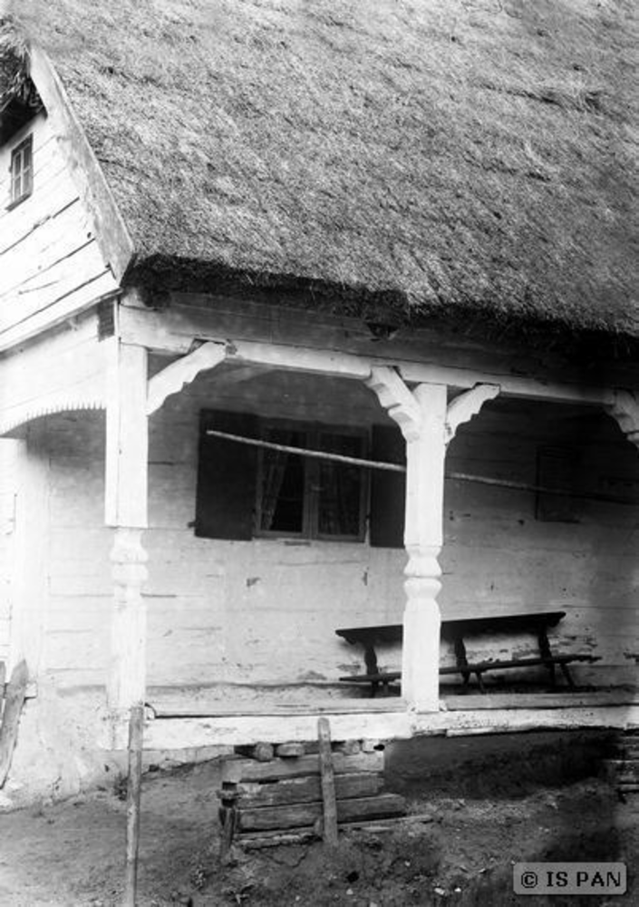 Goldbach Kr. Wehlau, Haus der Familie Thorun - Detail von der Laube