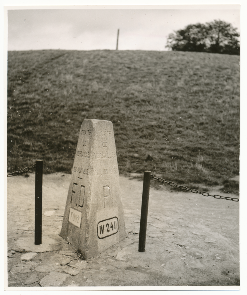 Weißenberg, Grenzstein am Dreiländereck Danzig-Polen-Deutschland