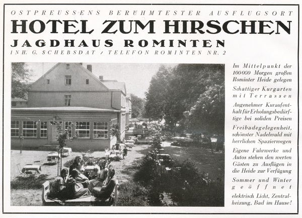 Jagdhaus Rominten, Hotel Zum Hirschen