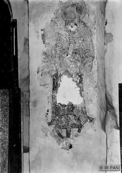 Germau, Ev. Kirche - Fragment gotischer Fresken: Darstellung eines Apostels