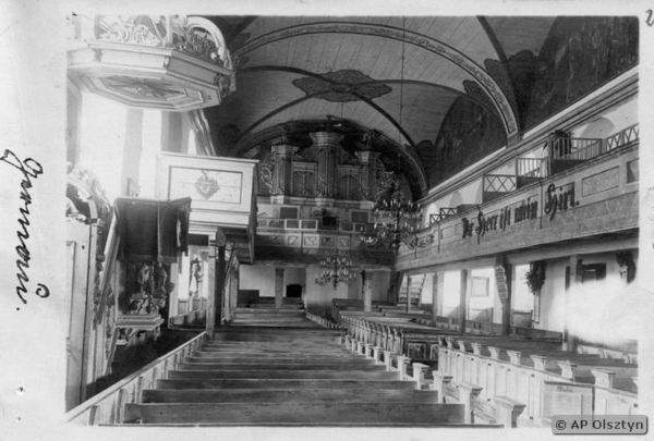Germau,  Ev. Kirche - Blick zur Orgel