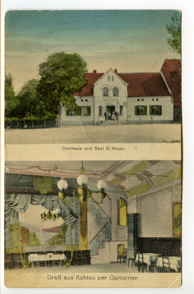 Kahlau, Gasthaus und Saal B. Wiese