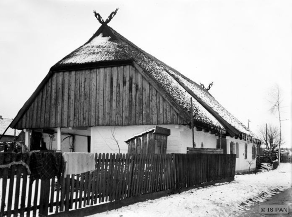 Gilge, Fischerhaus der Familie Lepkojis (18. Jh.) Übereck-Ansicht