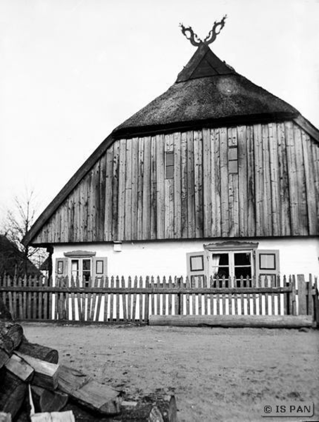 Gilge, Fischerhaus der Familie Lepkojis (18. Jh.) Giebelansicht