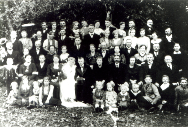 Borchersdorf Kr. Samland, Hochzeit von Franz Buchholz mit Hildegard Strambeck