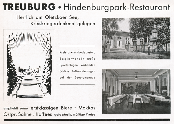 Treuburg, Hindenburgpark-Restaurant