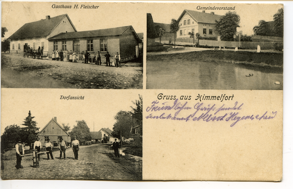 Himmelforth, Gasthaus H. Fleischer, Gemeindevorstand, Ortsansicht