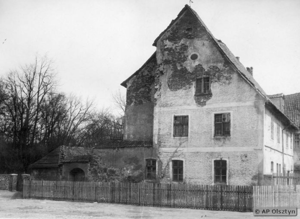 Gilgenburg, Ehemalige Burg des Deutschen Ordens - Blick auf den Nordflügel vor der Wiederherstellung
