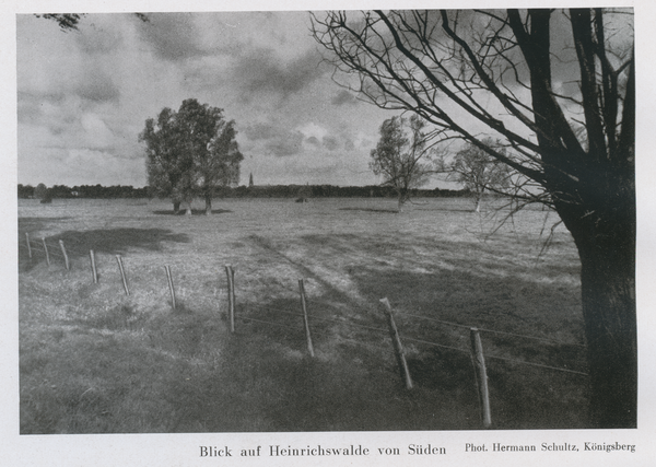 Heinrichswalde, Blick von Süden auf den Ort