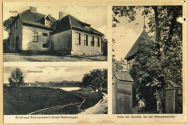 Seubersdorf, Schule, Schwedenkirche, Dorfansicht