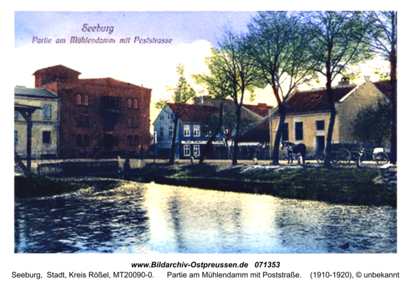 Seeburg, Partie am Mühlendamm mit Poststraße