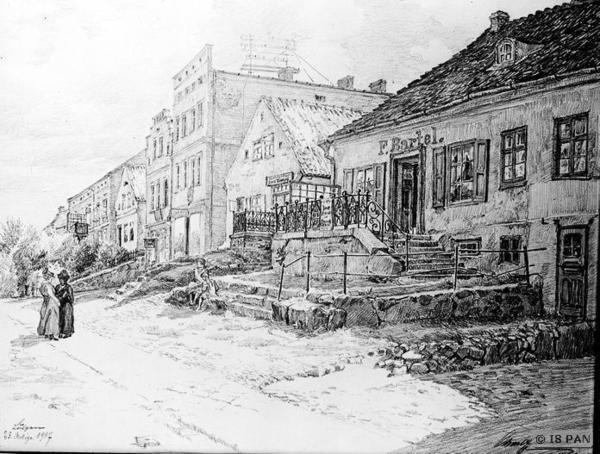 Lötzen, Alte Häuser an der Lycker Straße