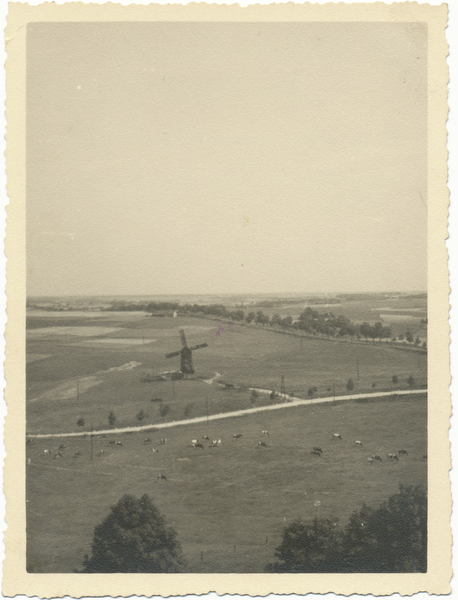 Untereißeln, Blick vom Bismarckturm auf die Mühle Unterheißeln