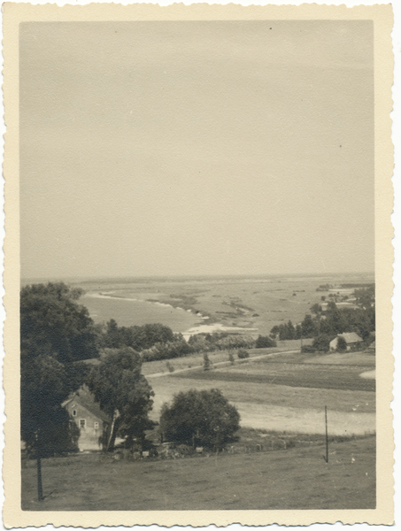 Untereißeln, Blick vom Bismarckturm nach Unterheißeln, Memel und Memelniederung