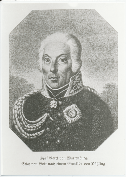 Königsberg (Pr.), Johann David Ludwig Graf Yorck von Wartenburg