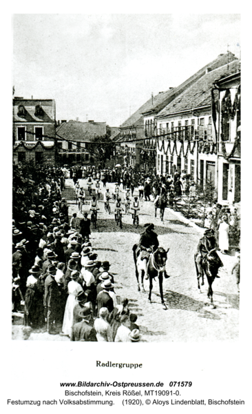 Bischofstein, Festumzug nach Volksabstimmung