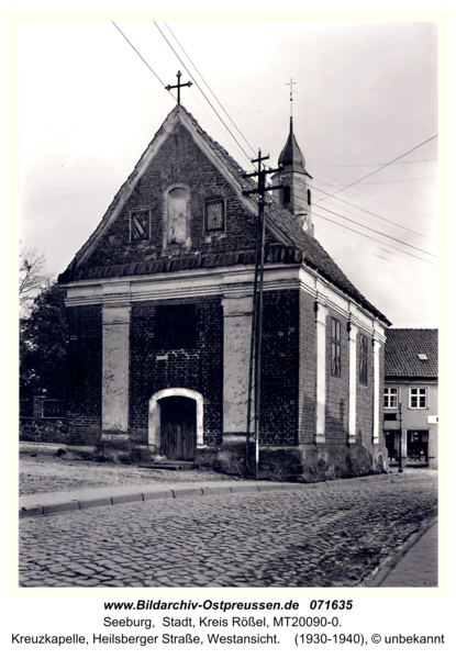 Seeburg, Kreuzkapelle, Heilsberger Straße, Westansicht