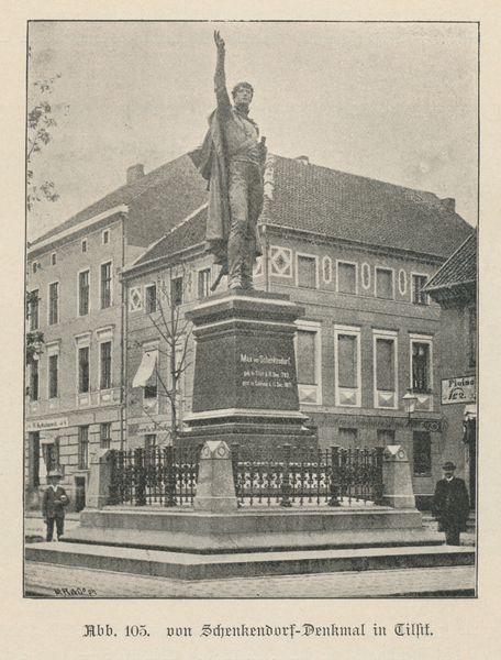 Tilsit, Schenkendorfplatz, Schenkendorf-Denkmal