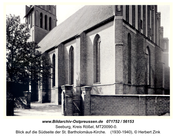 Seeburg, Blick auf die Südseite der St. Bartholomäus-Kirche