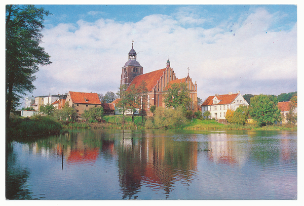 Wartenburg Kr. Allenstein, Stadt (Barczewo), Kirche und Mühlenteich