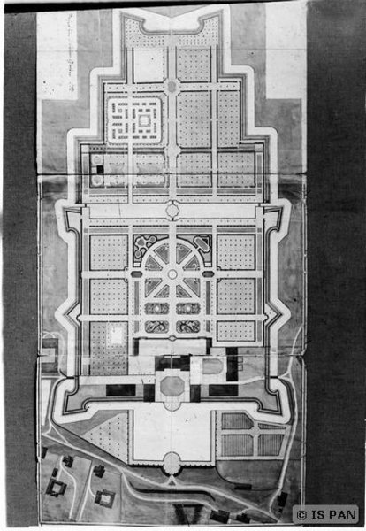Schlodien, Plan des Schlossparks