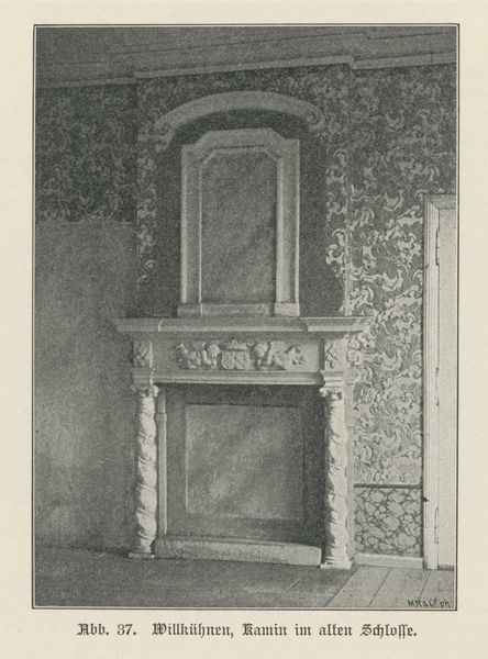Willkühnen, Herrenhaus - Barockkamin
