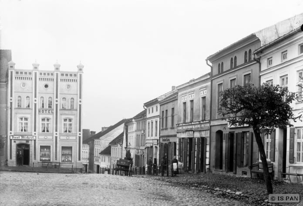 Landsberg, Stadt, Marktplatz mit dem Hotel von Paul Wichert