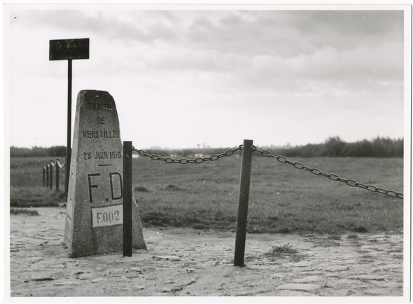 Weißenberg, Grenzstein am Dreiländereck Danzig-Polen-Deutschland