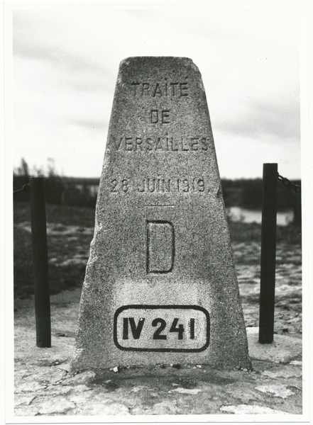 Weißenberg, Grenzstein am Dreiländereck Danzig-Polen-Deutschland