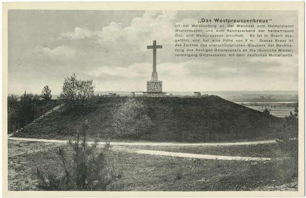 Weißenberg, Westpreußenkreuz an der Dreiländerecke