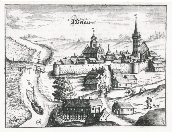 Wehlau, Stadtansicht, Alter Stich