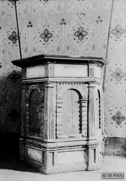 Grabnick Kr. Lyck, Ort, Ev. Kirche - Kanzelkörper