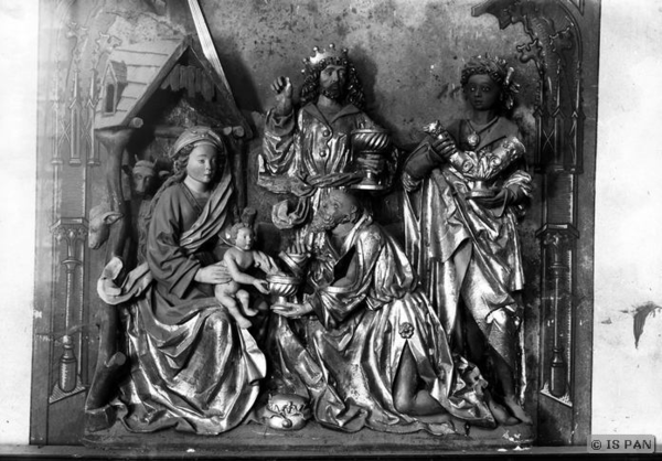 Groß Köllen, Kath. Kirche - Relief der Anbetung der Könige