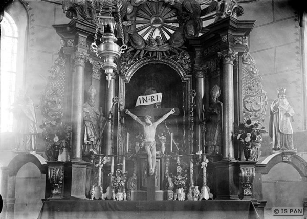 Groß Rautenberg, Kath. Kirche - Hochaltar: Detail