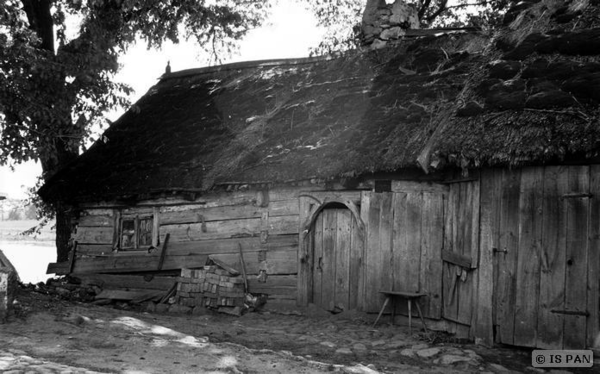 Groß Rosinsko Kr. Johannisburg, Groß Rosinsko, Altes Bauernhaus - Ansicht von der Hofseite