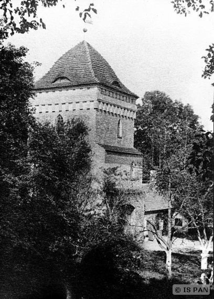 Groß Wohnsdorf, Torturm der ehemaligen Ordensburg (Reproduktion)