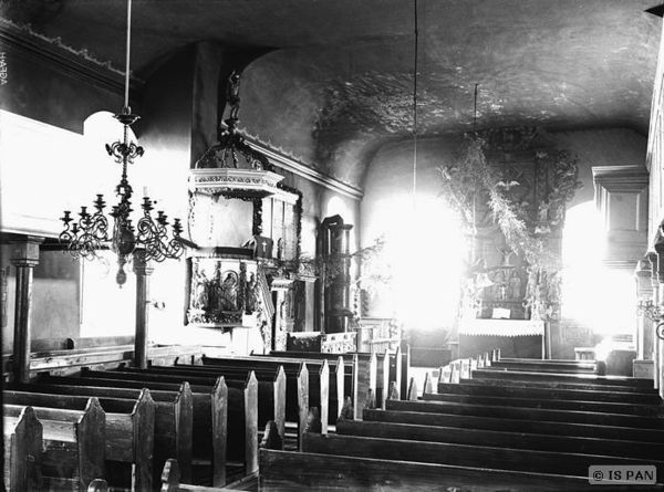 Grünhayn, Ev. Kirche - Blick zum Altar
