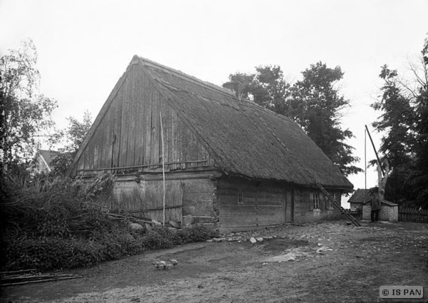 Grünheide Kr. Johannisburg, Forstamt, Hölzernes Bauernhaus - Hofansicht